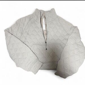 lululemon athletica Quilted Half-Zip Pullover Jacket - sage green